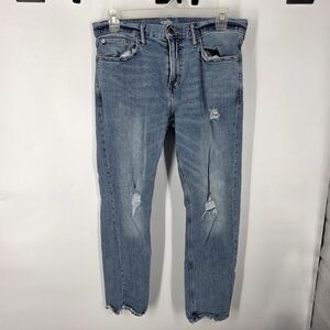 Old Navy Slim Built-In Flex Distressed Jeans 34x30
